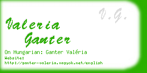 valeria ganter business card